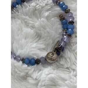 Bracelet by Alex and Ani - sparkly purple and blue